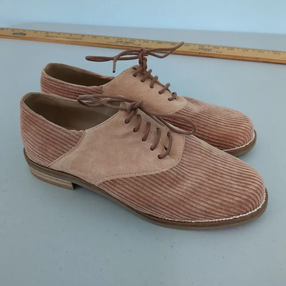 Anthropologie courdory Oxford blush pink loafers 37 us 7 shoes